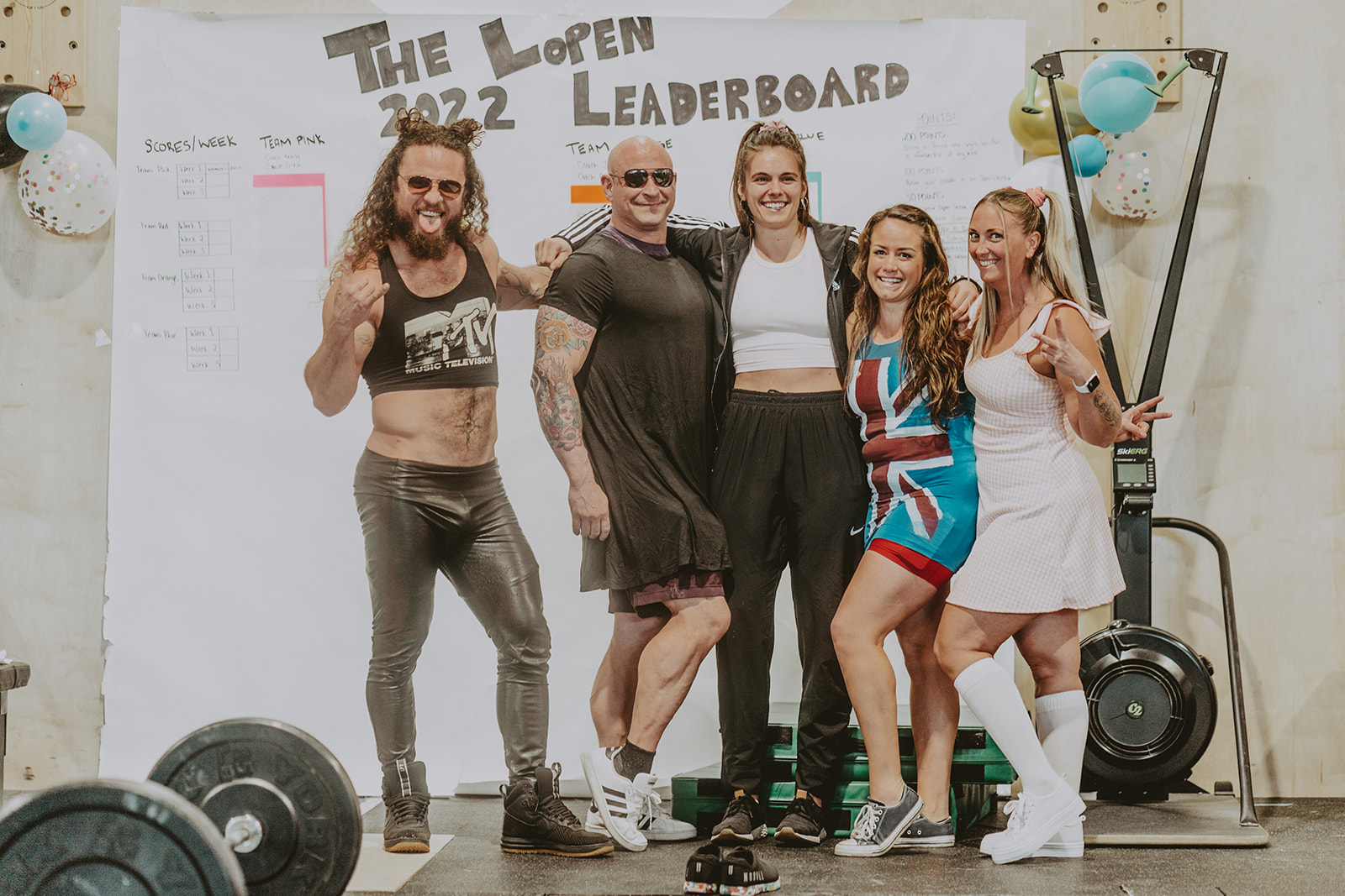 community dress up as spice girls for crossfit open gym in langford
